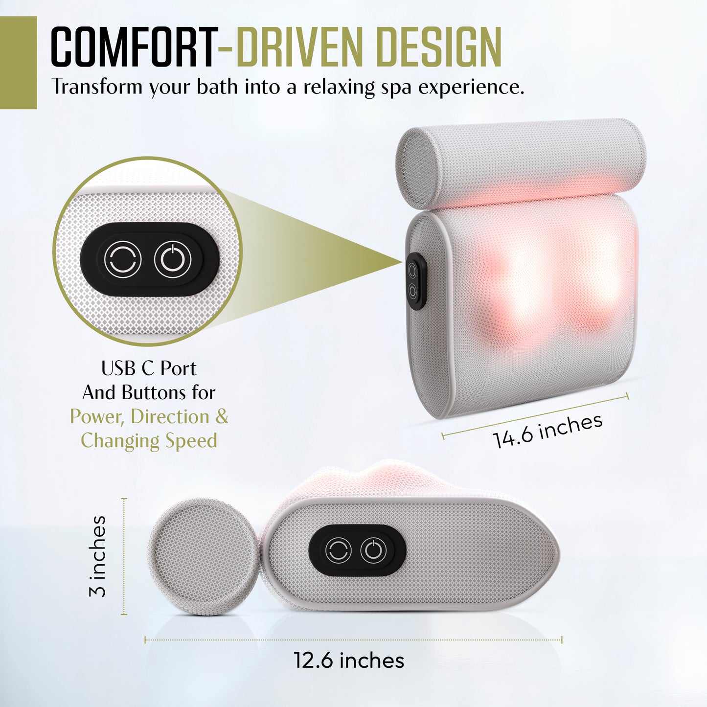 Massaging Bath Pillow