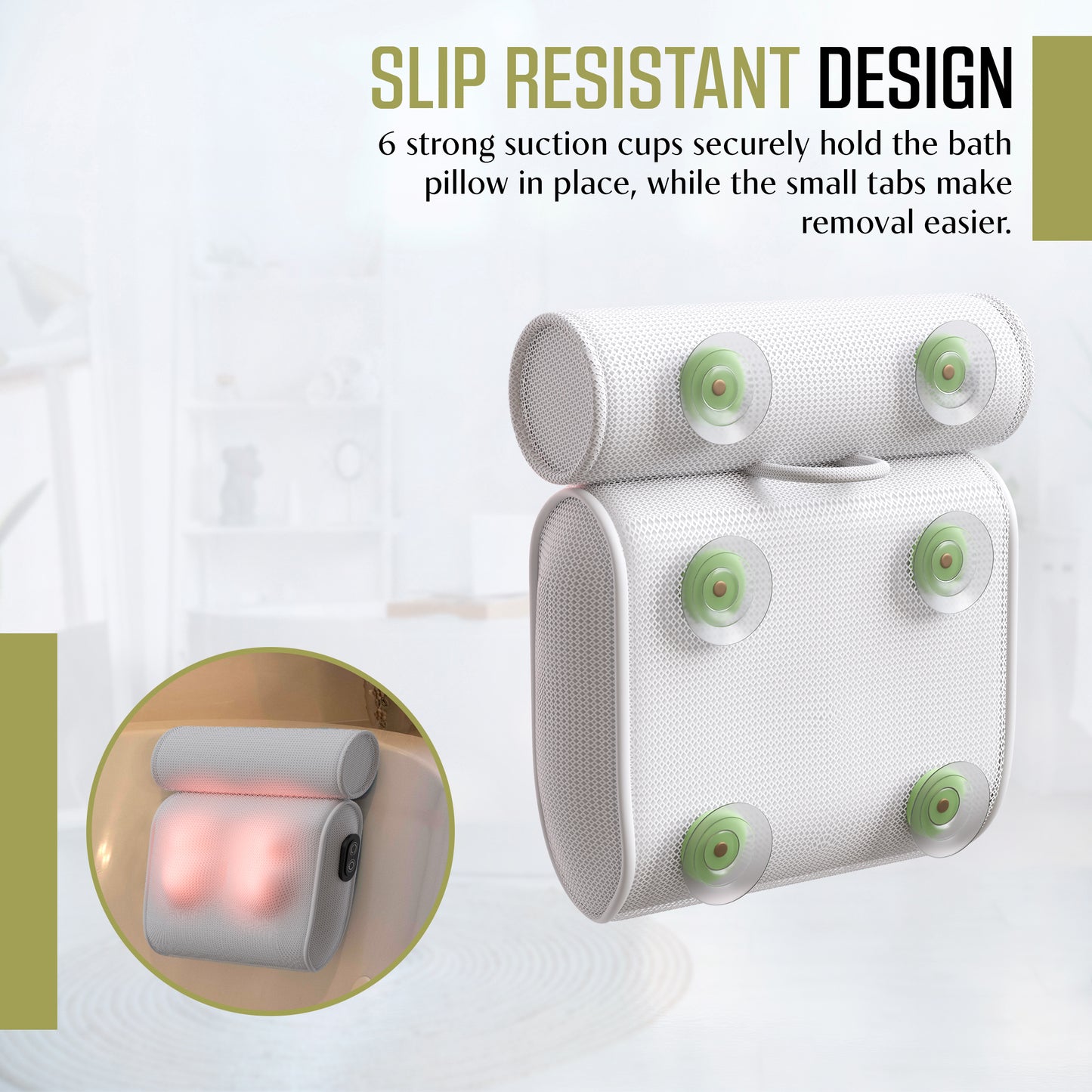Massaging Bath Pillow