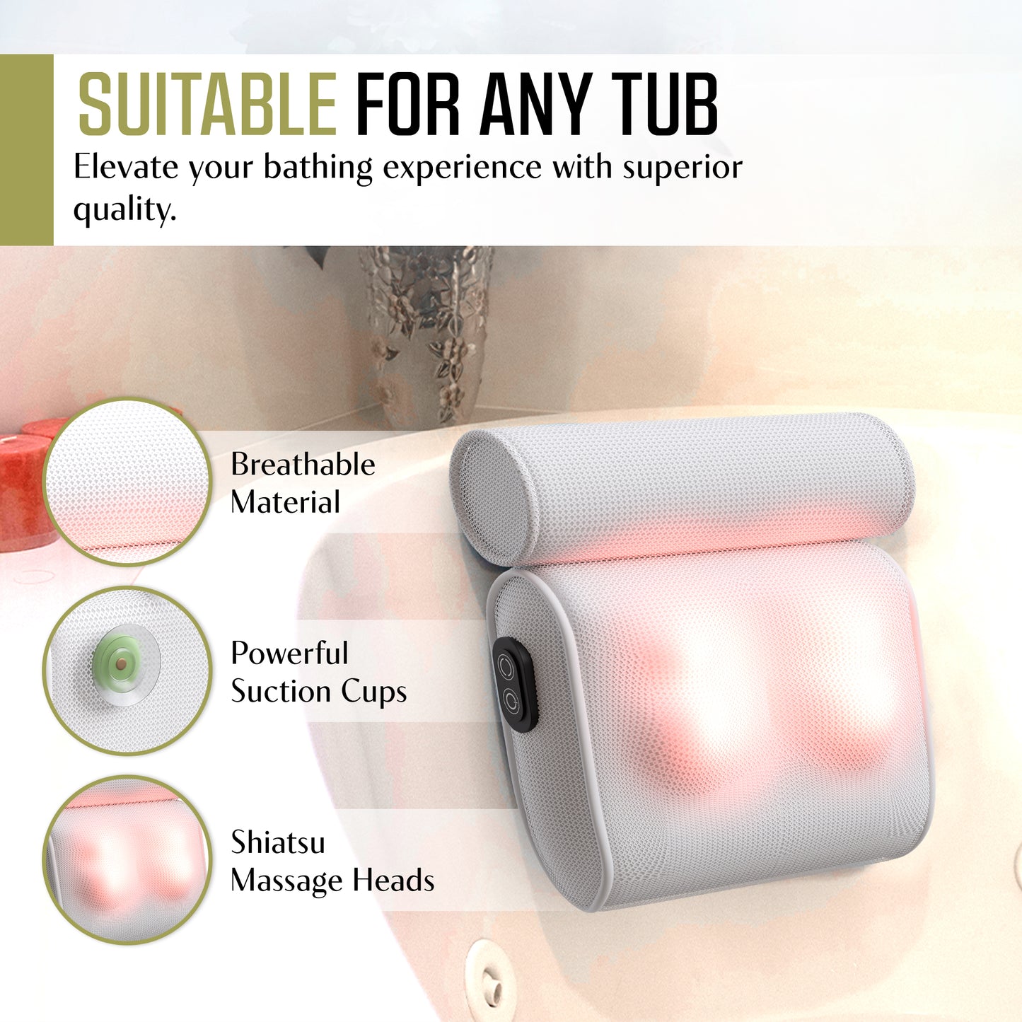Massaging Bath Pillow